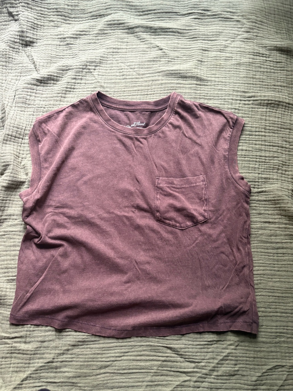 Women’s Brown Pocket Tee - Casual Short Sleeve Top